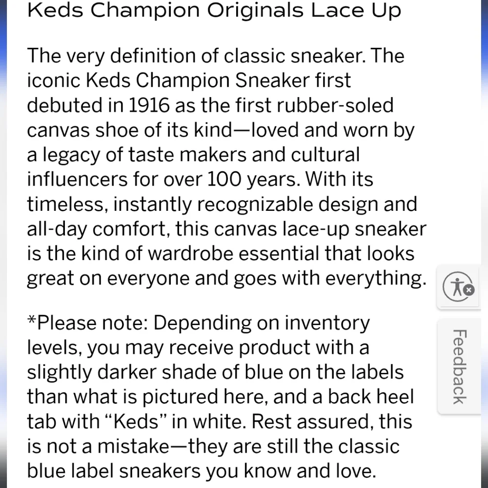 Nwob Keds Champion Originals Lace Up Sneakers - Picture 3 of 12